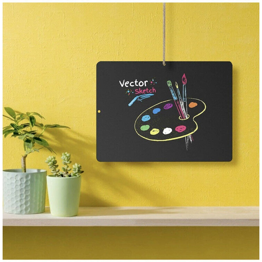 12×8'' Double-Sided Chalkboard for Kids, DIY First Day of School Chalkboard - Picture 3 of 7